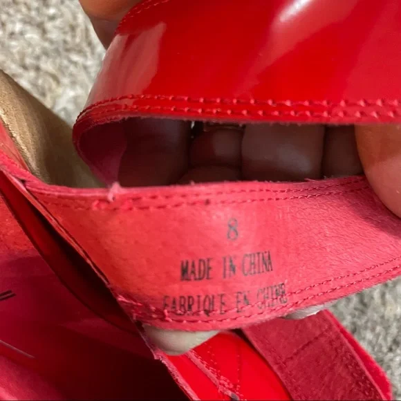 Jeffrey Campbell Red Patent Western Cutout Ankle Boots - Picture 10 of 12